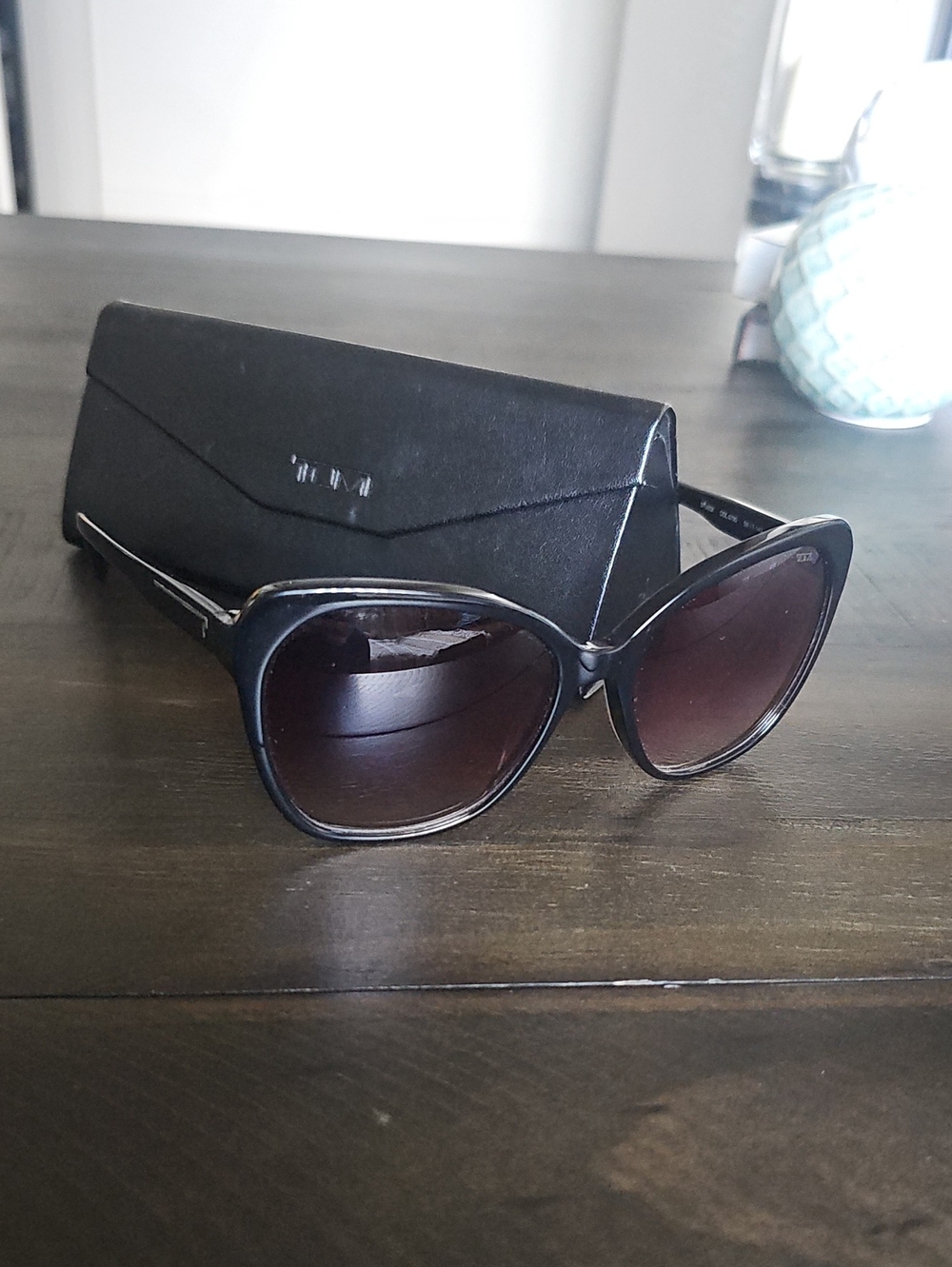 Tumi Women's 502 Gradient Black Sunglasses